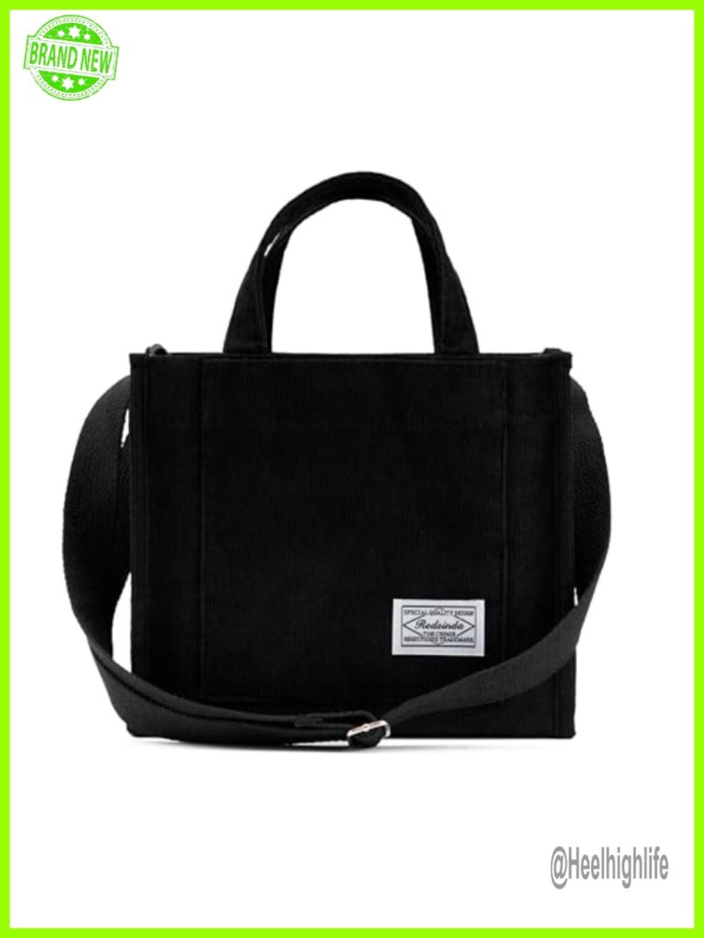Corduroy Tote Bag Small Crossbody Square Handbag Mini Travel Shoulder Bag